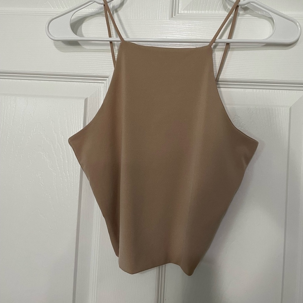 Small Tan Forever 21 Crop Top